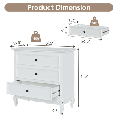 FansaFurn White Buffet Sideboard Set of 2, Wooden Sideboard Cabinet Organizer for Living Room, Hallway