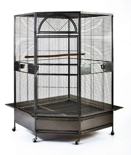 Flyline Parrot Escape Jumbo Corner Bird Cage Aviary (X-Large)