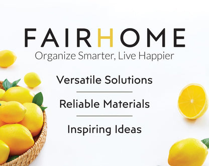 FairHome Set of 6 Clear Plastic Storage Bins With Handles, Containers To Organize Pantry, Fridge, Cabinet, Kitchen, Countertop, Closet, Cupboard, Home Organization and Storage