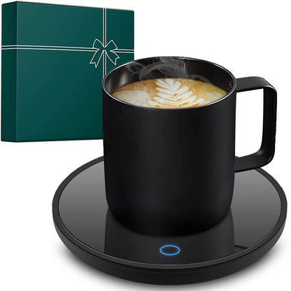 Mug Warmer, Candle Warmer Plate, 2-Temp Settings Coffee Mug Warmer, Portable Coffee Cup Warmer, Coffee Warmer for Desk Suits for Various Mugs, Automatic Shut Off, Gift for Mom