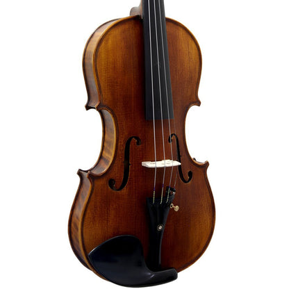Paititi 4/4 Full Size PTVNSH100 Premium Hand Carved Ebony Fitted Violin Outfit with Case, Bow, String, Tuner, Mute and Rosin