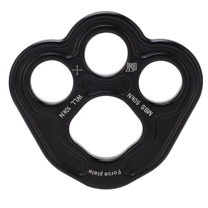 Boxwizard Rigging Plate 3 Holes Space Aluminium 50KN Uniform Force Equipment for Outdoors