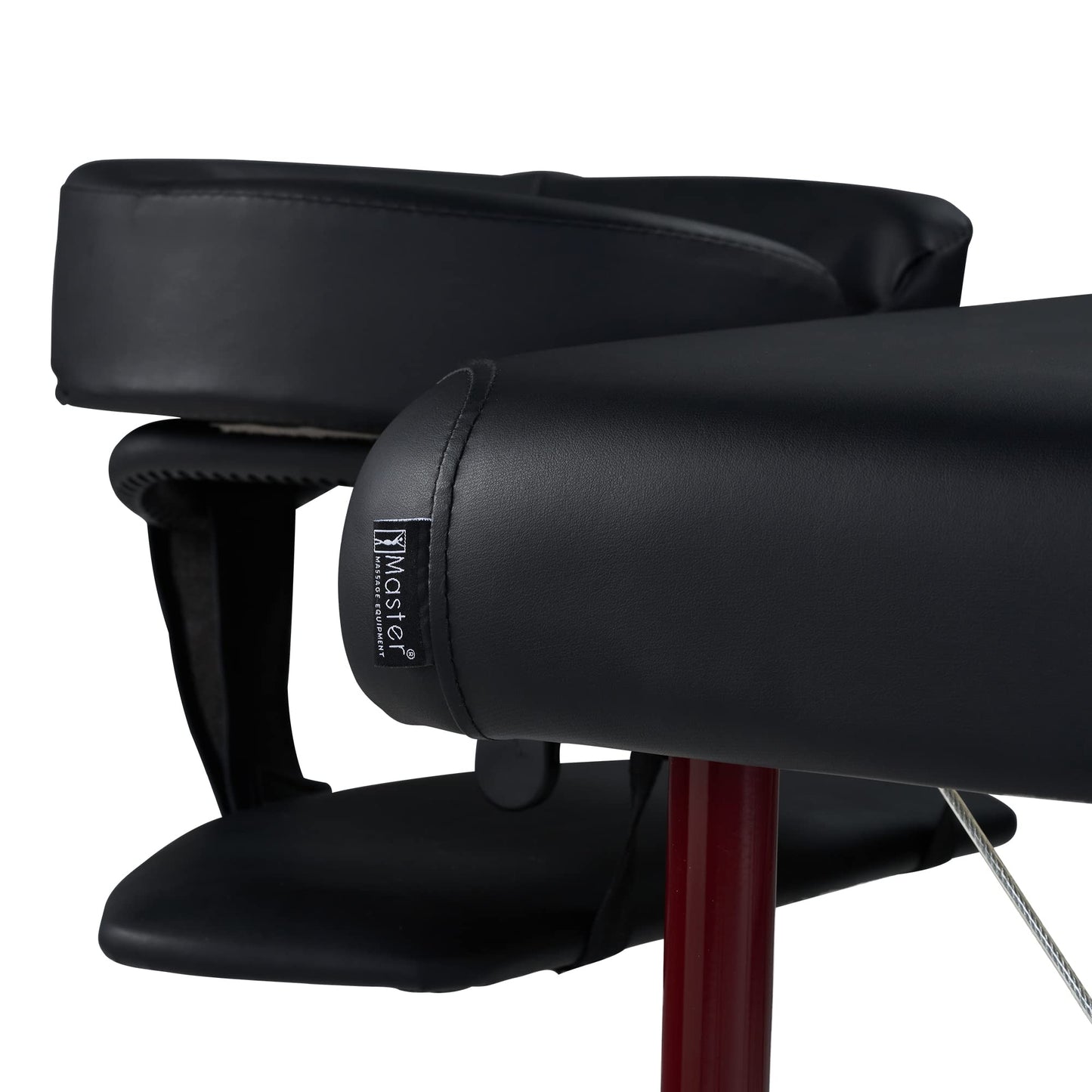 Master Massage Zephyr Lightweight Portable Massage Table Package- Tattoo Table- Spa Bed (Black, Maroon)