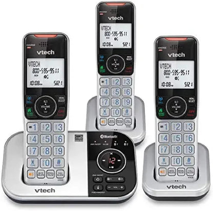 VTech VS112-4 Bluetooth 4 Handset Cordless Phone for Home with Answering Machine, Call Blocking, Caller ID, Intercom and Connect to Cell