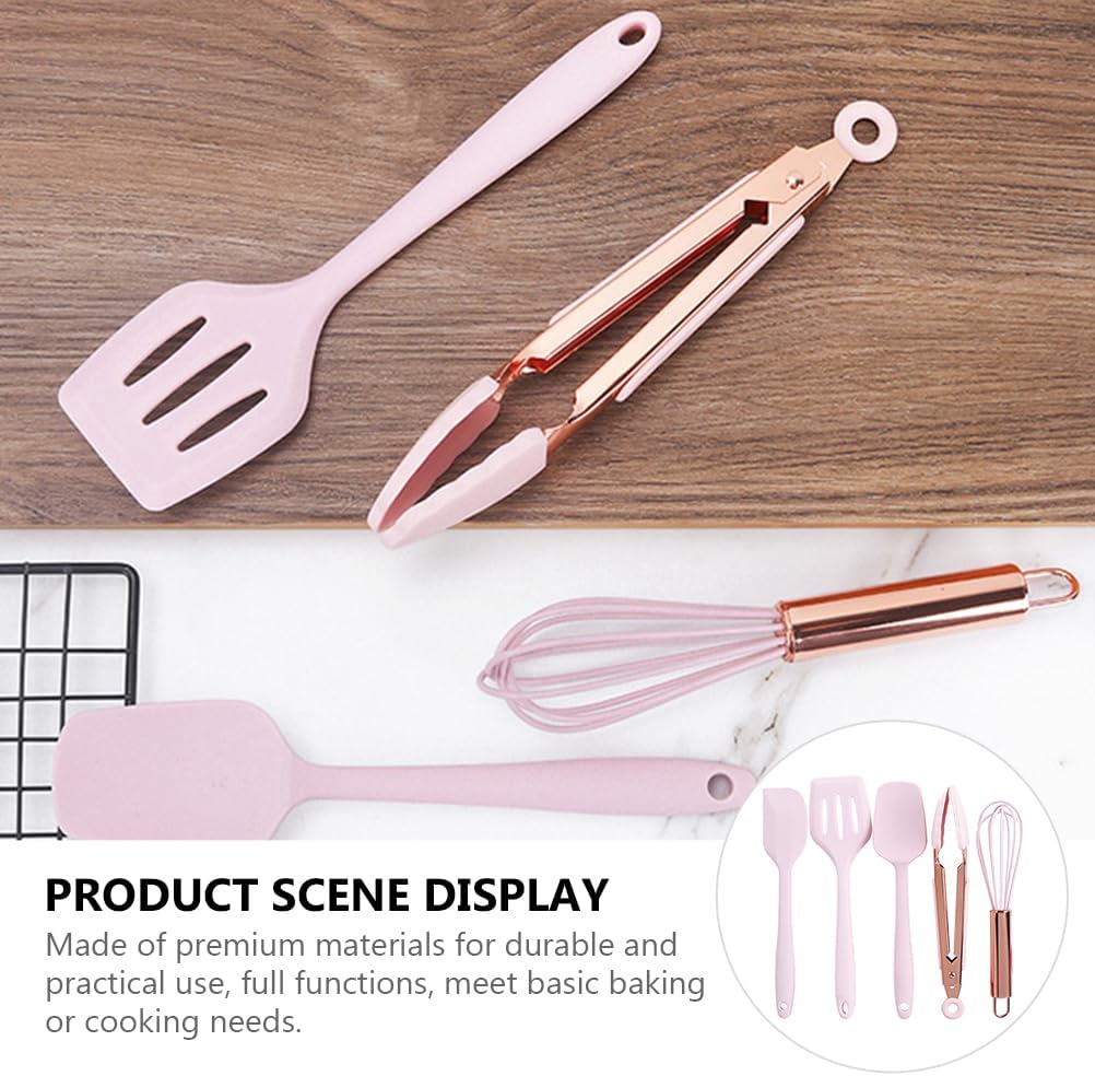 Children's Baking Tools, Kids Silicone Baking Tool, Kids Spatulas, Pastry Scraper, Non-stick Cutlery Set