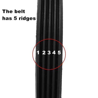 Washing Machine Rubber Drive Belt 5EPJ1225, Compatible with Hoover Candy Washing Machines