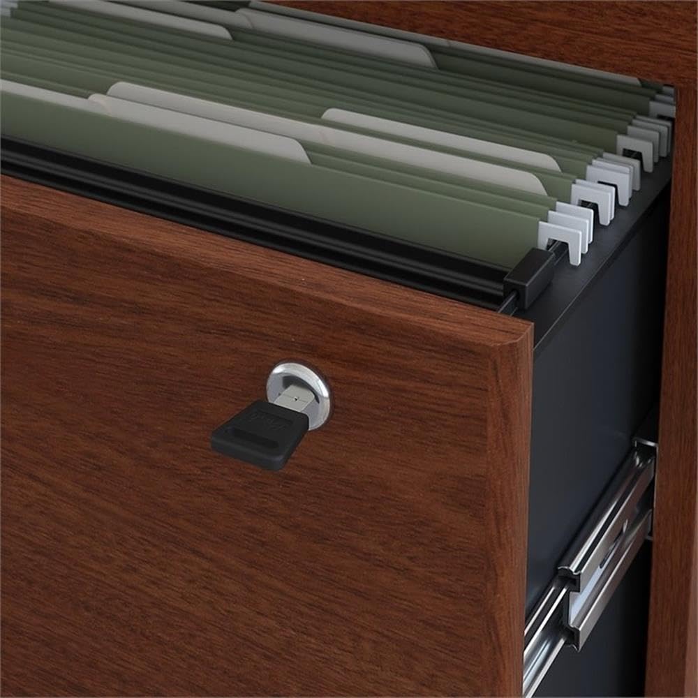 Bush Furniture Series C Lateral File Cabinet in Mahogany