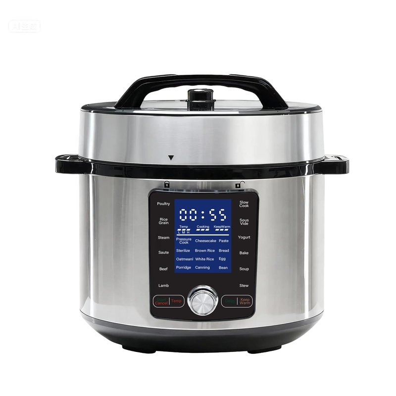 NEWBULIG 6.3 Quart Electric Pressure Cooker, Stainless Steel Multi Cooker Pressure, 24-in-1 Slow Cooker for Rice, Meat Stew, Porridge, Multigrain, Soup, Bean, Bake, Steam, Yogurt Maker