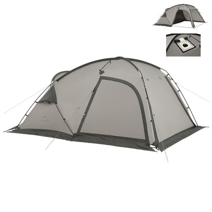 Naturehike Massif Hot Tent with Stove Jack, Waterproof Windproof 4 Season Tent, 2/4 Person Cold Weather Winter Tents for Camping