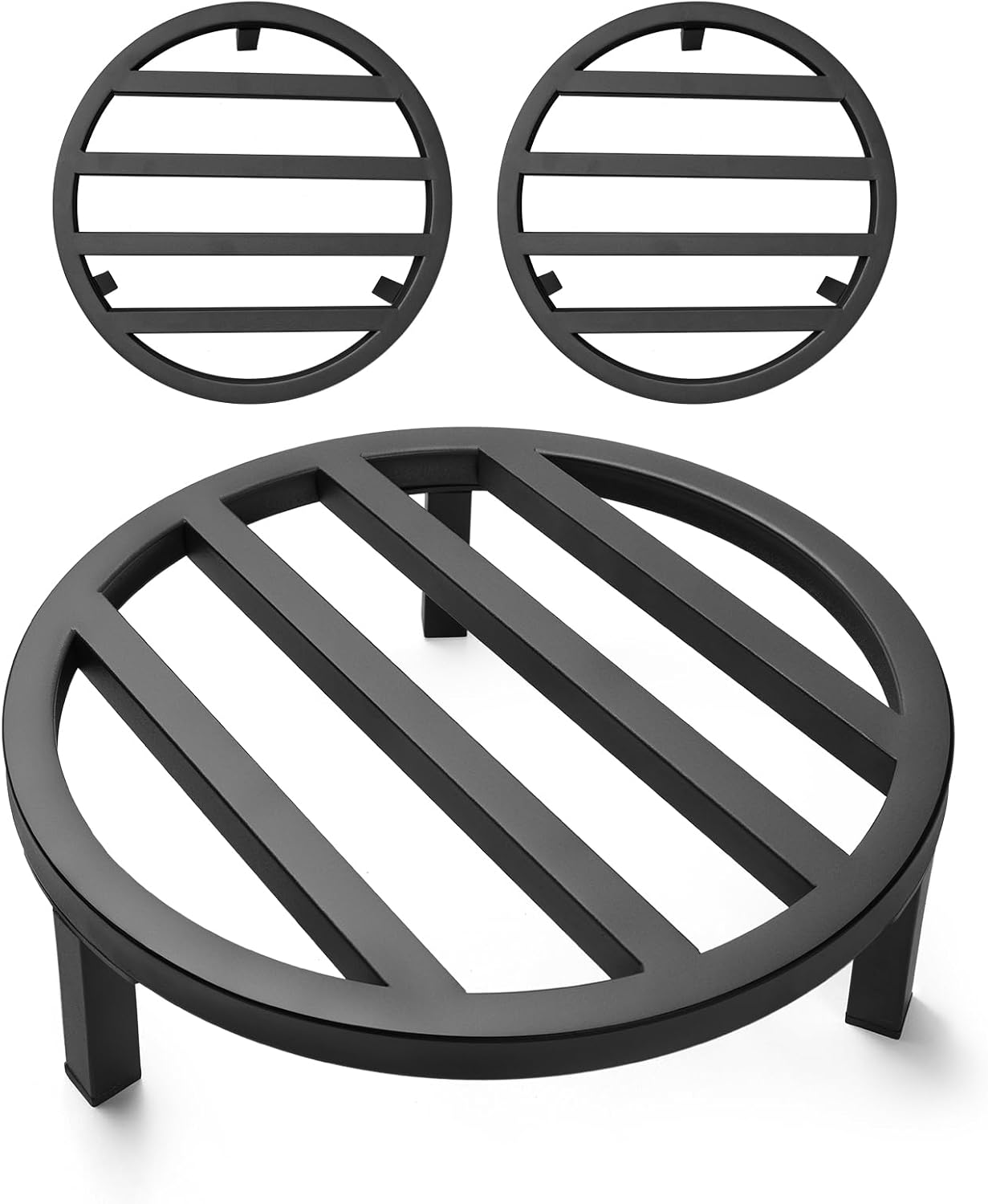 bozopion 3 Pack 10.23 Inch Outdoor,240 LBS 5-12 Inch Metal Plant Stands Capacity,Single Plant Stand Indoor