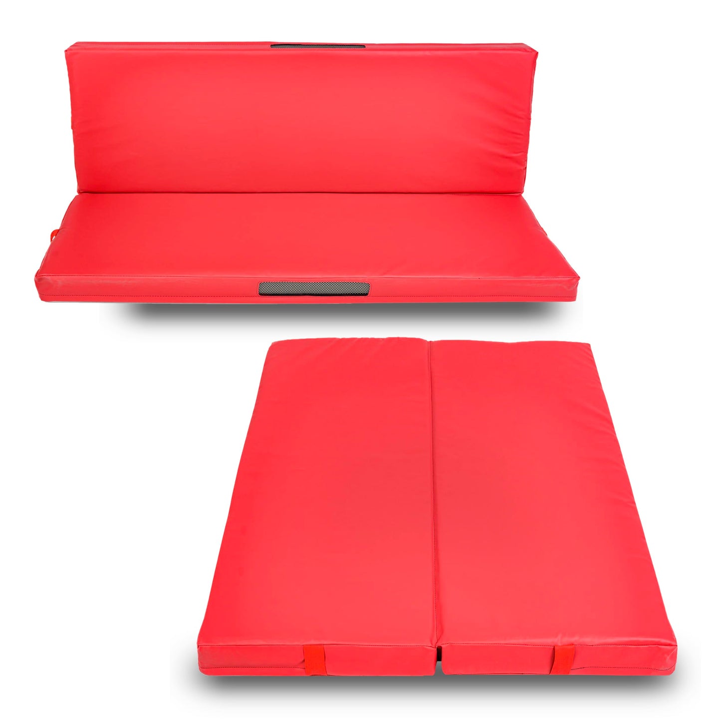 Foamma Gymnastics Mat for Kids & Adults, 4" Thick, 4 ft x 6 ft, Red – High-Density Landing Mat with Waterproof Cover, Ideal for Tumbling, Wrestling & Gymnastics Equipment for Indoor/Outdoor Use