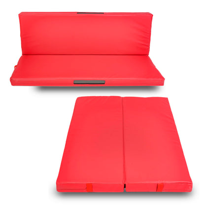 Foamma Gymnastics Mat for Kids & Adults, 4" Thick, 4 ft x 6 ft, Red – High-Density Landing Mat with Waterproof Cover, Ideal for Tumbling, Wrestling & Gymnastics Equipment for Indoor/Outdoor Use