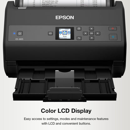 Epson Workforce ES-865 High Speed Color Duplex Document Scanner with Twain Driver