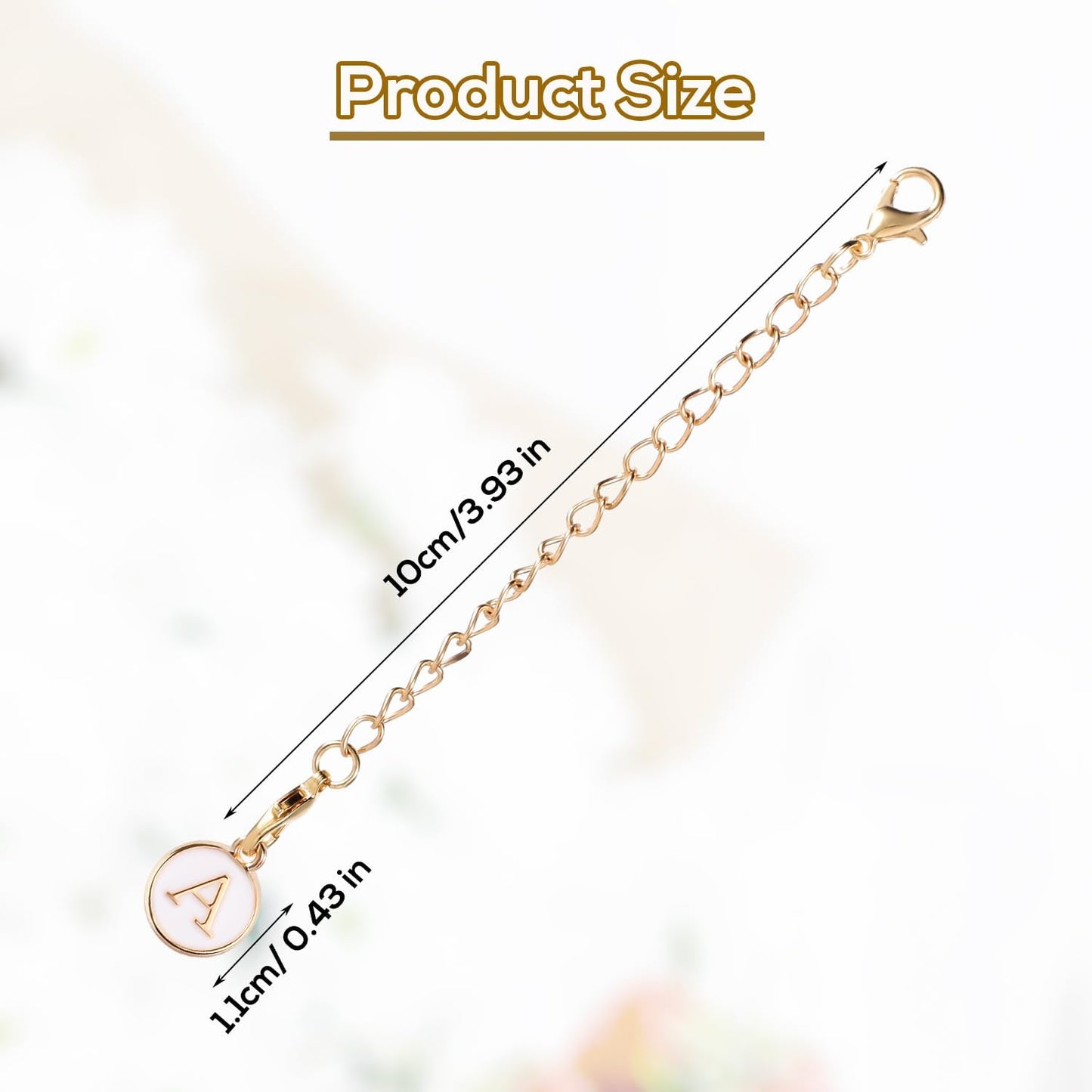 SAVITA Letter Charm Accessories for Stanley Cup, Personalized Name ID Handle Charm