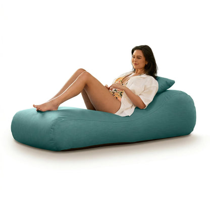 Jaxx Arlo Outdoor Bean Bag Sun Lounger - Pool and Patio Chaise Recliner, Breeze