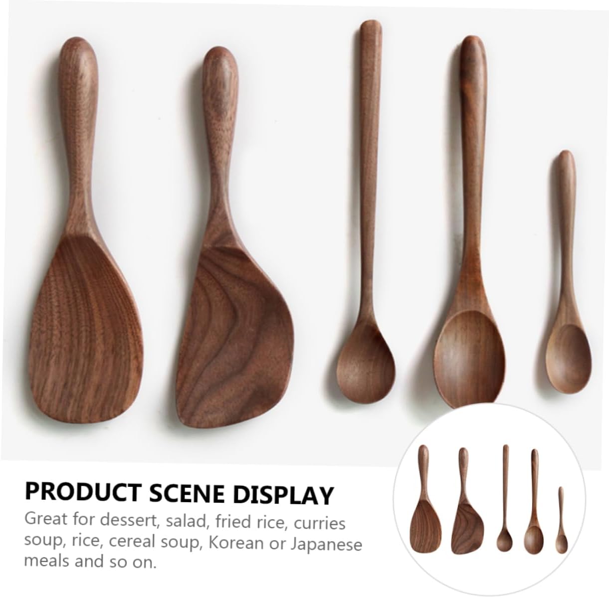 Black Walnut Cutlery Set for Kids: Japanese Tools, Bamboo Cooking Utensils, Child Suit