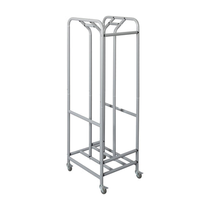 ECR4Kids The Surf Storage Rack, Holds 30 Lap Desks, Classroom Furniture, Silver