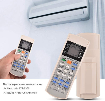 Universal Air Conditioner Remote Control Replacement for Panasonic Models A75c3300, A75c3208, A75c3706, A75c3708