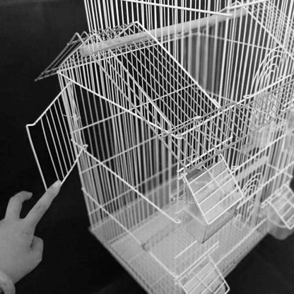 Professional Birdcage Pet Supplies Bird Carrier Gardening Decor Parrot Cages for Large Birds, Household Large Parrot Cage, House-Shaped Decorative Bird Cage, Parakeet Love Bird Pearl Bird