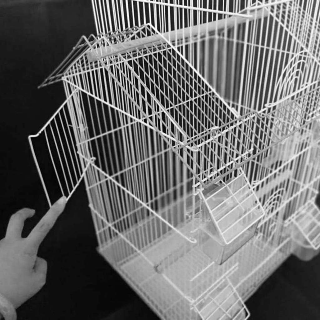 Professional Birdcage Pet Supplies Bird Carrier Gardening Decor Parrot Cages for Large Birds, Household Large Parrot Cage, House-Shaped Decorative Bird Cage, Parakeet Love Bird Pearl Bird (Yellow )