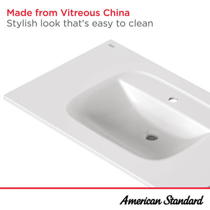 American Standard 1806001.020 Aspirations 37 x 22-inch Vanity Top Bathroom Sink, White