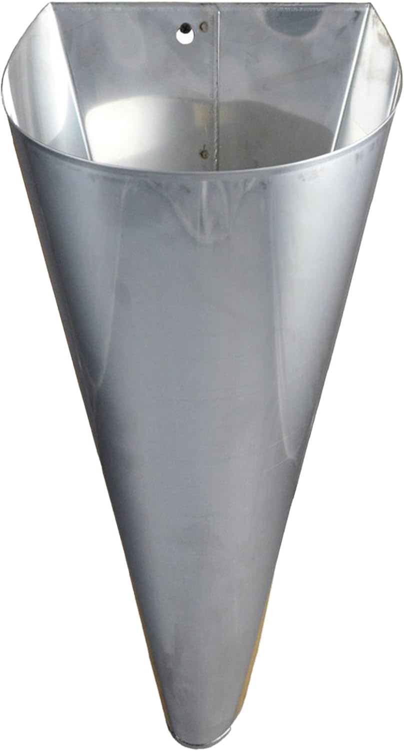 Hemmed Stromberg's Poultry Processing Killing Cone, Galvanized Steel Restraining Cone for Chickens, Game Birds, Ducks