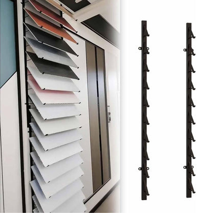 Floor Tile Sample Rack,Wall-Mounted Tile Sample Display Stand, 10-Tier Metal Rack for Retail, Heavy-Duty Floor Tile Holder, Space-Saving Wooden Shelf, 55.12x10in Storage Solution, Perfect fo