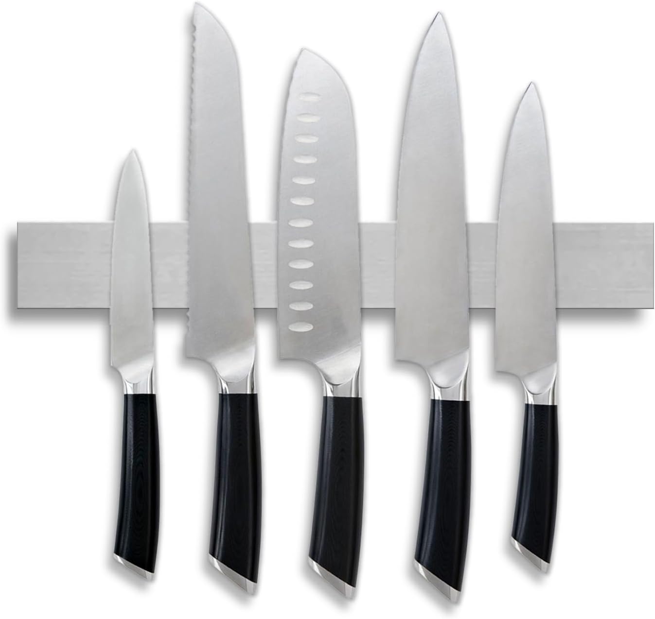 Multi Use Magnetic Knife Holder for Kitchen Organization, Stainless Steel Magnetic Strip, 10 Inch