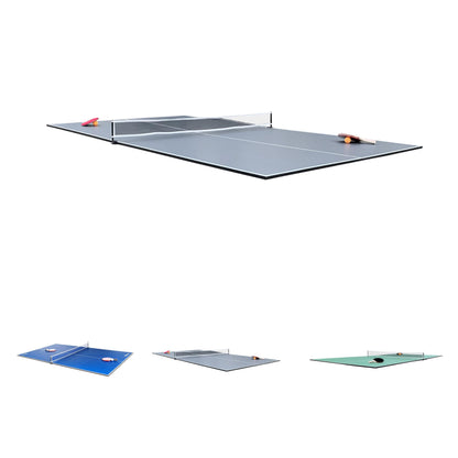 RACK Virgo Table Tennis Conversion Top for Billiard/Pool Table (Gray) – Full-Size 4-Piece Folding Ping Pong Table, Pool Table Tennis Top, Foldable Table Tennis Table