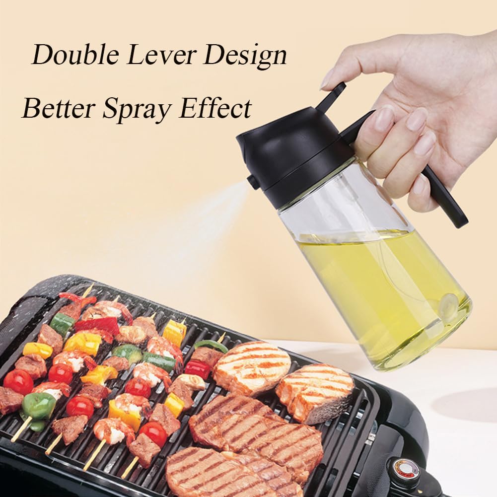 Olive Oil Sprayer for Cooking Oil Spritzer Mister for Air Fryer Canola Vinegar Vegetable Oil Portable Mini Bottle Kitchen Gadgets for BBQ/Pan/Salads/Baking (1 Pack)