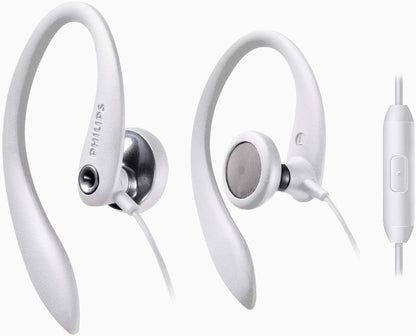 PHILIPS Over The Ear Sport Earbuds with Mic, Earphones for Sports, Running and Gym