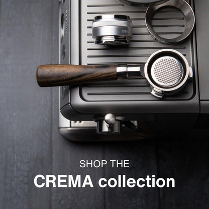 CREMA Coffee Products 51mm Hand Tamper & Coffee Distributor for Delonghi | Compatible w/any 51mm | Double-Sided, Adjustable Depth Tool | Durable 304 Stainless Steel | Black