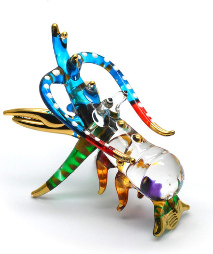 Handcrafted Miniature Lobster Figurine - Unique Glass Art
