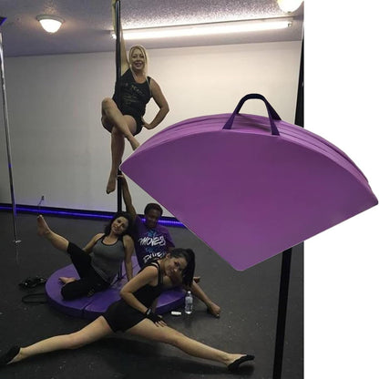 Pole Dancing Pole for Home Spinning Pole Dancing Pole Folding Portable Dance Pole Crash Mat, 3cm/ 5cm/ 10cm Thick Safety Dancing Cushion for Home/Studio 45mm Sp,130cm/4.3ft/51in-Thick 10cm/4in