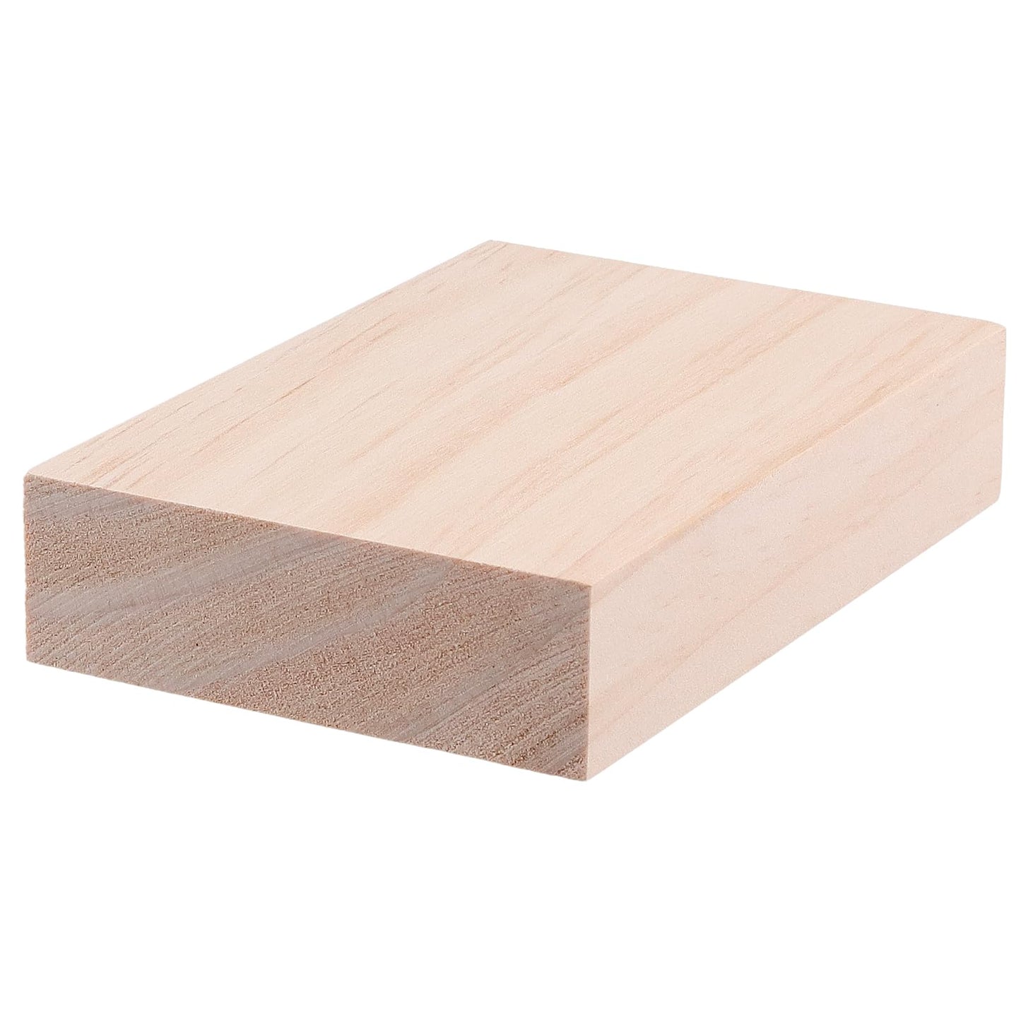 KOHAND 20PCS 5 x 3 x 1 Inches Unfinished Wood Blocks, Rectangle Wood Block, Wooden Craft Blocks for DIY, Art, Carving Project