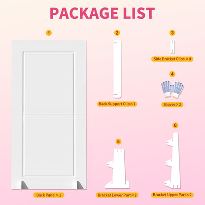 imprsv 6FT Square Arch Backdrop Stand, 0.4'' Thickness 36 LBS Reusable PVC Board with Stand, Tool-Free Assembly , SUV Friendly, Birthday Party Decoration, Photobooth Props
