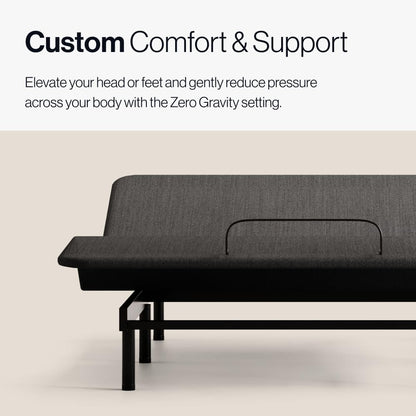 Adjustable Comfort Classic Adjustable Base - Twin XL - Head & Foot Incline - Wireless Remote with Memory - Easy Set Up - Zero Clearance - Zero Gravity - Durable Frame