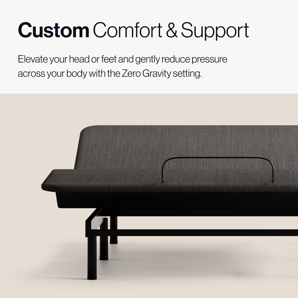 Adjustable Comfort Classic Adjustable Base - Queen - Head & Foot Incline - Wireless Remote with Memory - Easy Set Up - Zero Clearance - Zero Gravity - Durable Frame