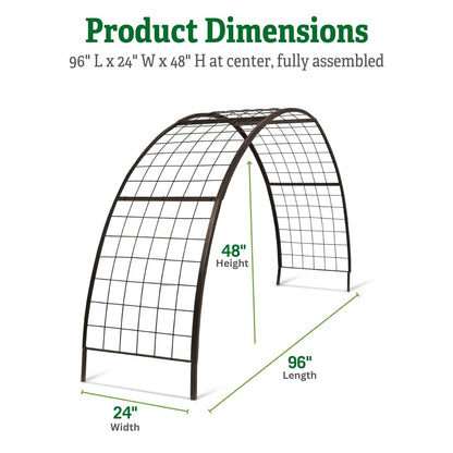 Gardener’s Supply Company Arch Trellis | Garden Arbor fits 2' x 8' Elevated Planter Boxes for Climbing Plants, Vegetables and Flowers | Decorative Outdoor Gardening Landscape