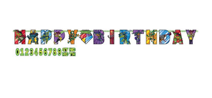Rise of the TMNT Large 10 feet Bithday Banner - 1 pc