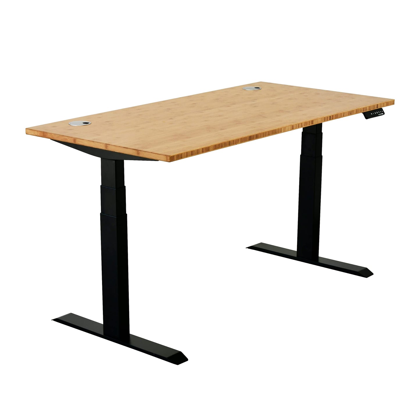 VWINDESK 72 x 30 x 1 Inch 100% Solid Bamboo Desk Table Top Only,for Standing Desk Home Office Desk with 60mm Grommets(Right Angle)