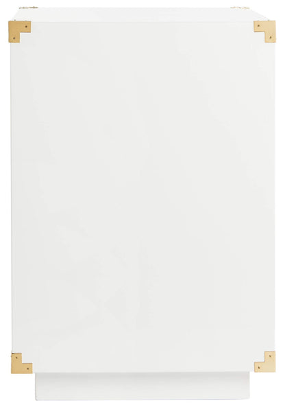 Safavieh Couture Collection Lella White Lacquer Side Table