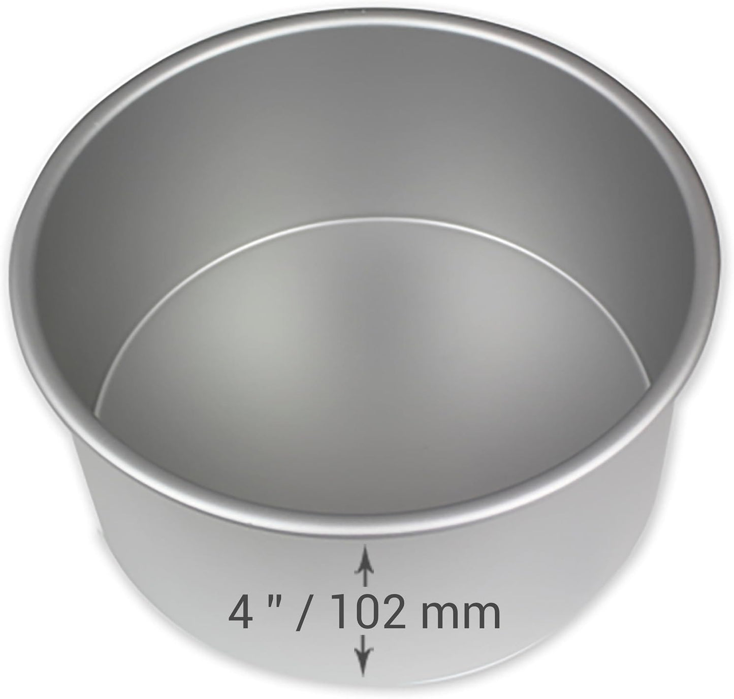 PME Professional Aluminum Baking Pan, Round 4 x 4 in