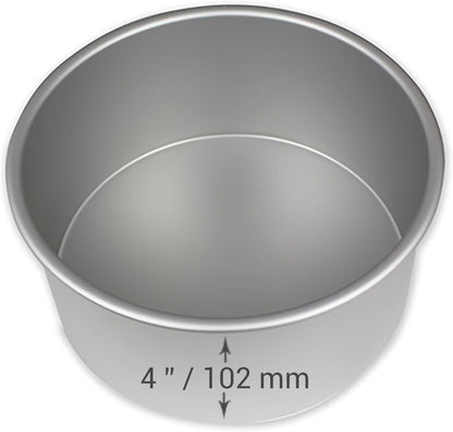 PME Professional Aluminum Baking Pan, Round 4 x 4 in