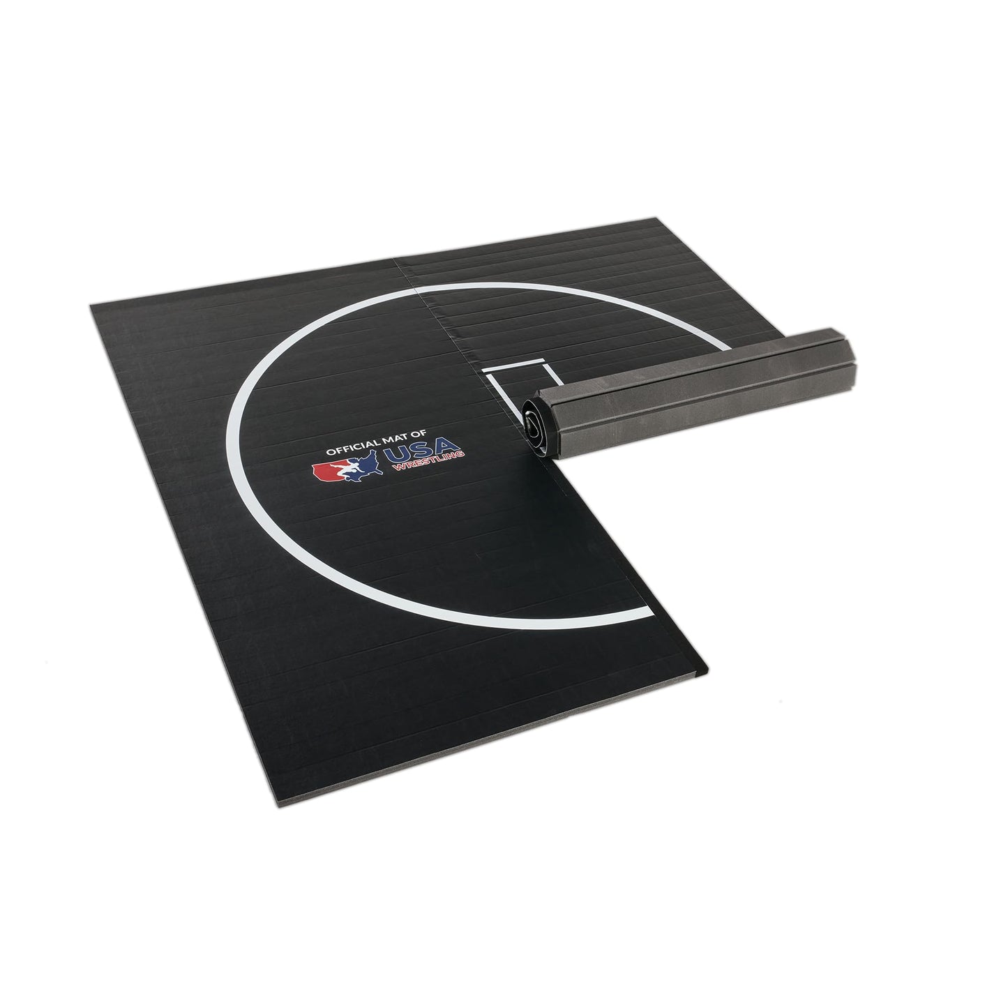 Dollamur 10’x10’x1.25” Wrestling Mat, Home Workouts, Exercise, with Circles, FLEXI-Connect®