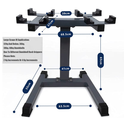 EHVYBDX Dumbbell Rack Stand,Adjustable Kettlebell Dumbbell Stand Can Hold 20-45kg, Steel Dumbbell Bench Suitable for Home Gym