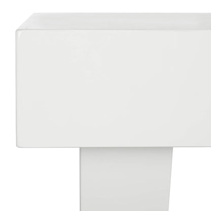 Safavieh Home Collection Alessia White Lacquer 1-Drawer Vanity Desk