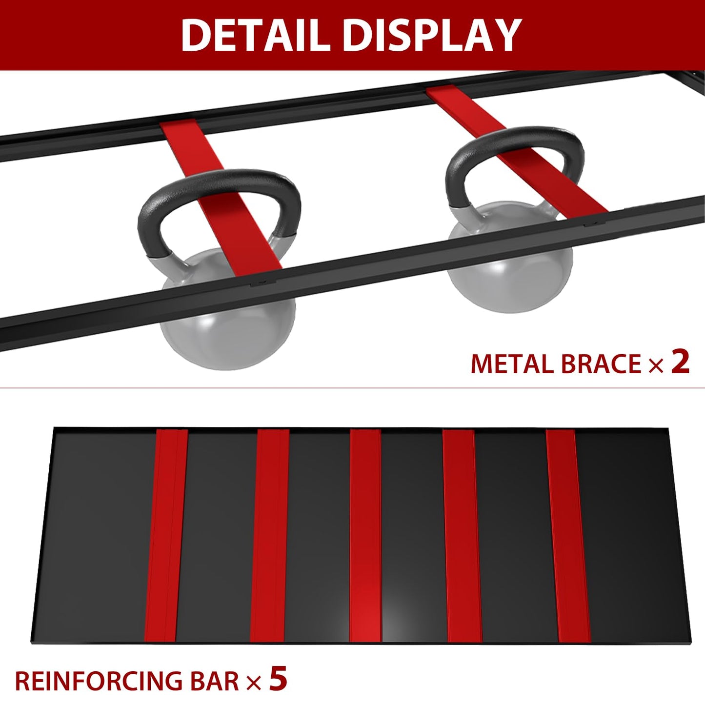 KIFDYTH 83" H Storage Shelves Heavy Duty, 3500 LBS Garage Shelving, 5 Tier Adjustable Metal Garage Shelving Units, 83" H*55" W*23.12" D, for Garage Storage, Warehouses, Basement (83H*55W*23.12D)