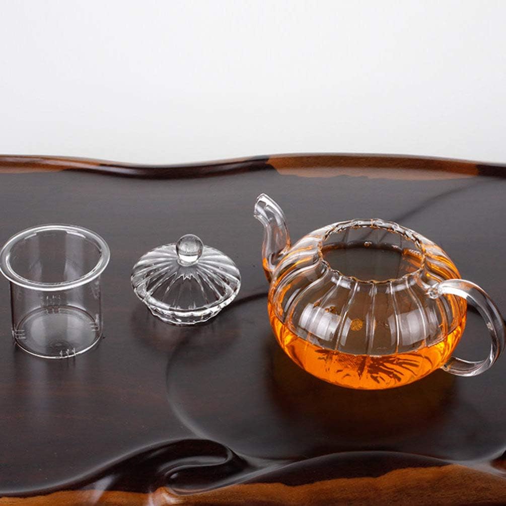 Glass Teapot with Infuser, Loose Leaf and Blooming Tea Maker, Stovetop Safe Kettle