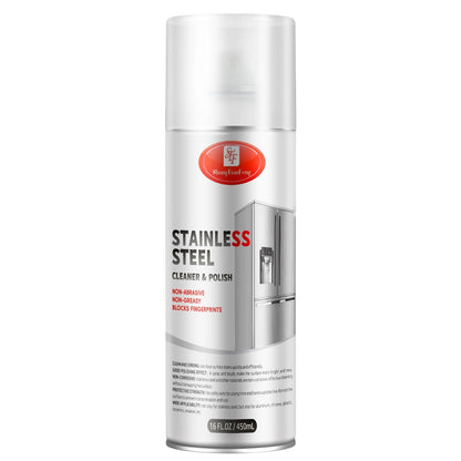 Stainless Steel Cleaner & Polish - Quick Shine, Streak-Free Formula - Safe for Appliances, Cookware, Sinks - Restores Shine - Eco-Friendly (17oz)